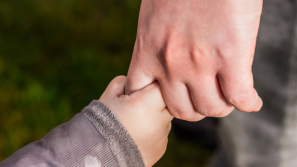 Parent & child holding hands